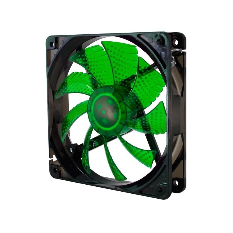 Ventilador NOX Coolfan 120mm Negro/Verde (NXCFAN120LG)