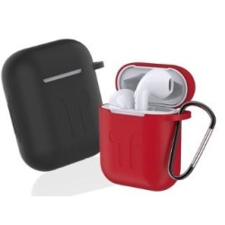 Funda Devia Airpods V1/V2 Silicona Roja (DSTNAWR)