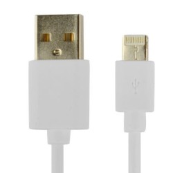 Cable CONCEPTRONIC Lightning 1m Blanco (CTUSBLIGHTW)