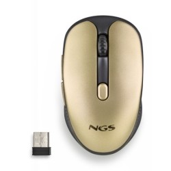 Ratón NGS Óptico RF 2.4GHz 1600dpi Dorado (EVORUSTGOLD)