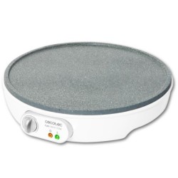 Crepera CECOTEC Fun Crepestone 1000W Blanc/Gris (08009)