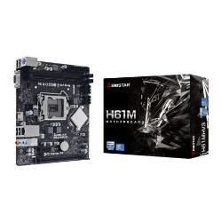 BIOSTAR H61MHV3: (1155) 2DDR3 USB VGA HDMI RJ45 mATX