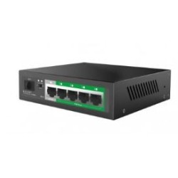 Switch STONET 5xRJ45 GbE 1xSFP PoE Negro (P106GC)
