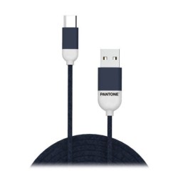 Cable PANTONE USB-A/M a USB-C/M 1.5m Azul (PT-TC001-5N)