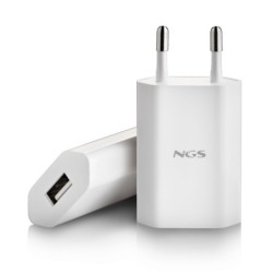 Cargador de Pared NGS 5W 1xUSB 2.0 Blanco (BUCKETACE)