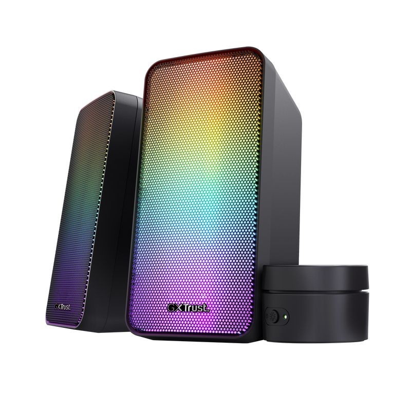 Altavoces Trust GXT611 Wezz 2.0 RGB 3.5mm Negro (24587)