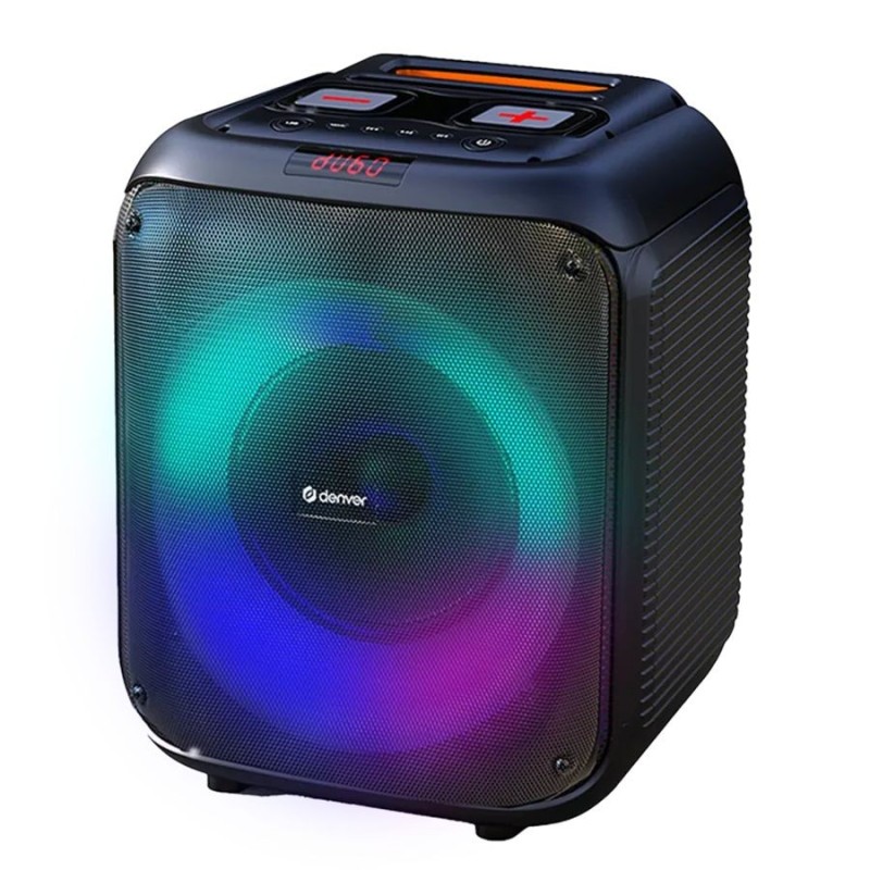 Altavoz DENVER TWS LED USB Bluetooth Negro (BPS-250)