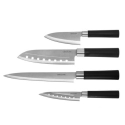 Cuchillos CECOTEC Estilo japonés Santoku Negro (01002)