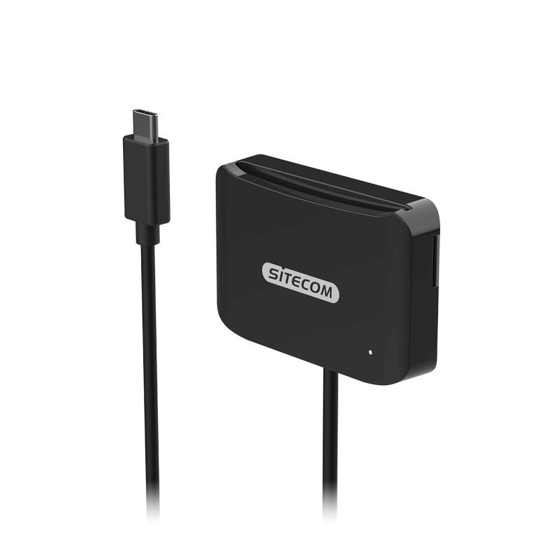 Lector de DNI Sitecom USB-C 60cm Negro (MD-1002)