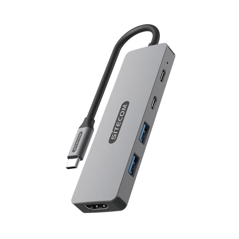 Docking Sitecom 5en1 USB-C a HDMI/PD/USB (CN-5502)