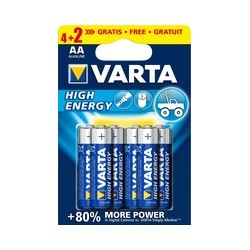 Pilas VARTA Longlife Power AA LR6 Blister 6 (4+2)