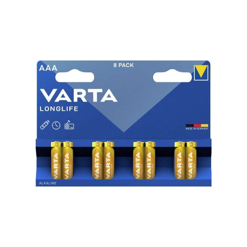 Pilas Varta Longlife AAA Blister 8 (4103101418)