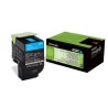 Toner Lexmark Laser 802C Cian 1000 páginas (80C20C0)