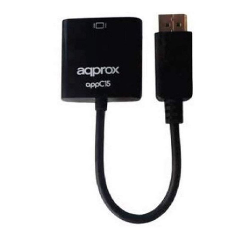 Adaptador Approx DP/M a VGA/H Negro (APPC15)