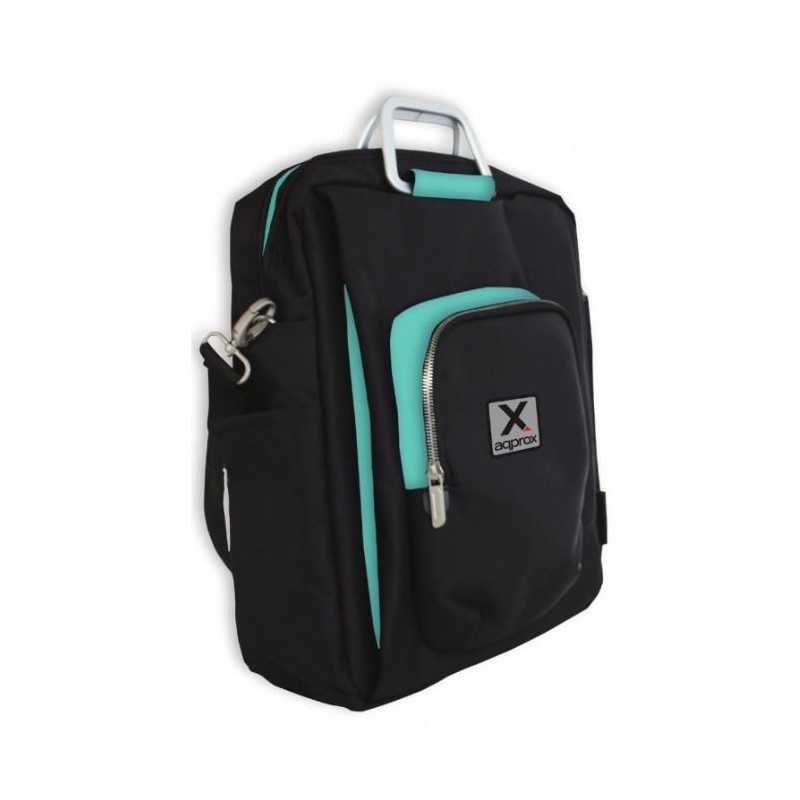 Bandolera Approx 15.6 Nylonin Negro/Azul (APPNBST15BBL)