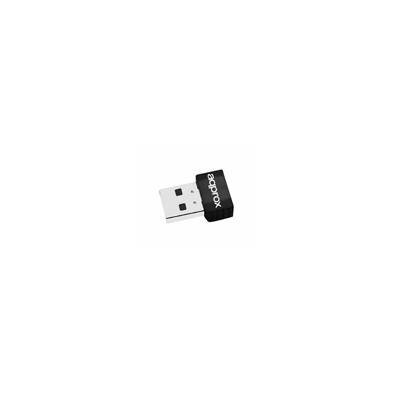Adaptador Approx Nano WiFi 5 USB Negro (APPUSB600NAV2)