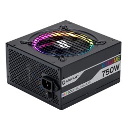 Fuente UNYKA Atilius ATX 750W 90% RGB Negra (UK521205)