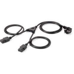 Cable EQUIP Schuko/M a 2xC13/H 1,8m Negro (EQ112220)