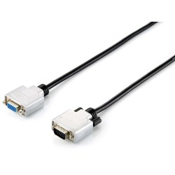 Cable EQUIP VGA/M a VGA/H 3m Negro/Plata (EQ118851)