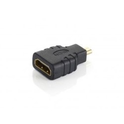 Adaptador EQUIP Micro HDMI/M a HDMI/H Negro (EQ118915)
