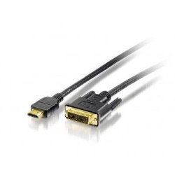 Cable EQUIP HDMI/M a DVI-D/M 3m Negro (EQ119323)