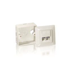 Roseta superficie EQUIP y/o empotrable Cat.6 (EQ125761)