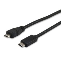 Cable EQUIP USB-C/M a mUSB-B/M 1m Negro (EQ12888407)