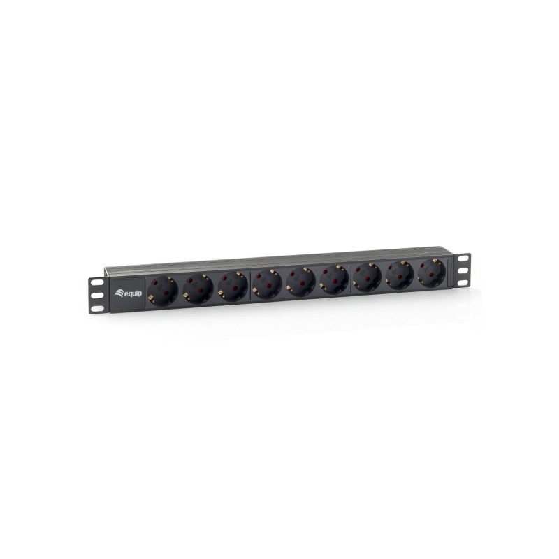Regleta EQUIP 9 Tomas Rack 19in 1U Negra (EQ333282)
