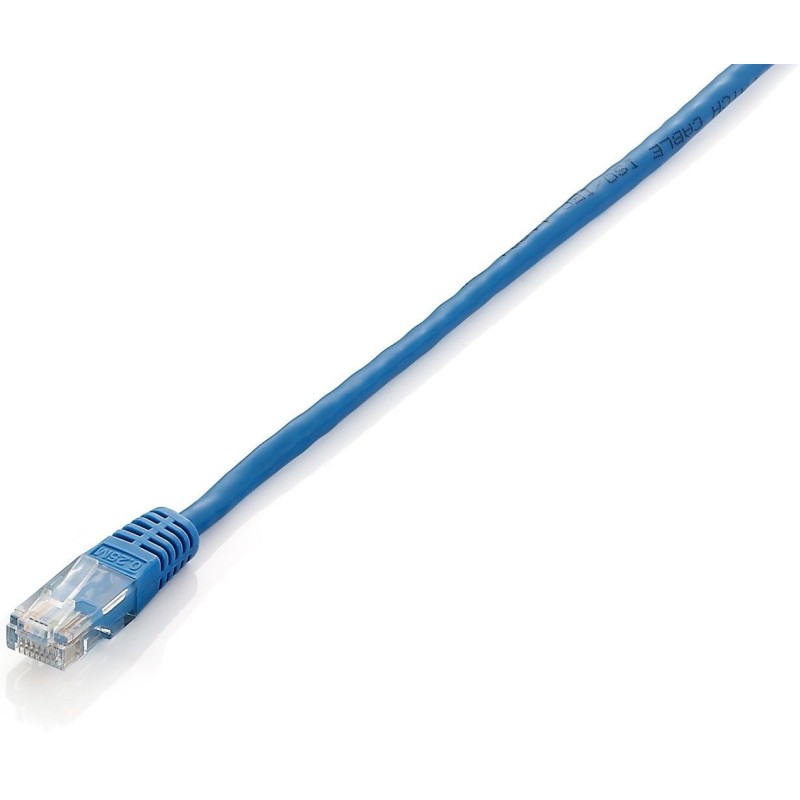 Latiguillo EQUIP Cat.6 U/UTP 0.25m Azul (EQ625433)