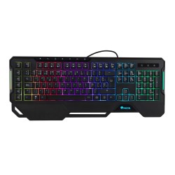 Teclado Gaming NGS RGB Multimedia USB Negro (GKX-450)