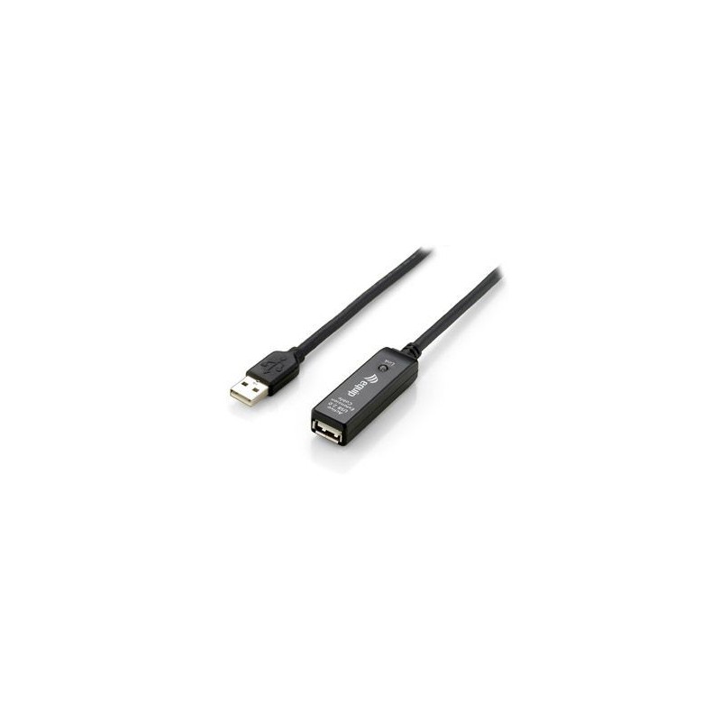 Cable EQUIP USB-A/M a USB-A/H 15m Negro (EQ133311)