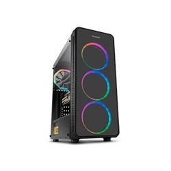 Caja NOX Hummer RGB USB ATX mATX Negra (NXHUMMERTGM)
