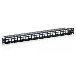 EQUIP Patch Panel Vacío 24puertos Cat.6 (EQ769124)