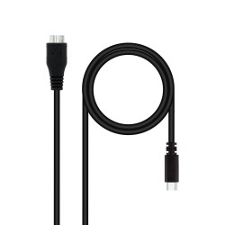 Nanocable USB-C/M a mUSB/M 1m Negro (10.01.1201-BK)