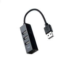 Hub Nanocable USB-A 2.0 a 4USB-A 2.0 Negro (10.16.4404)