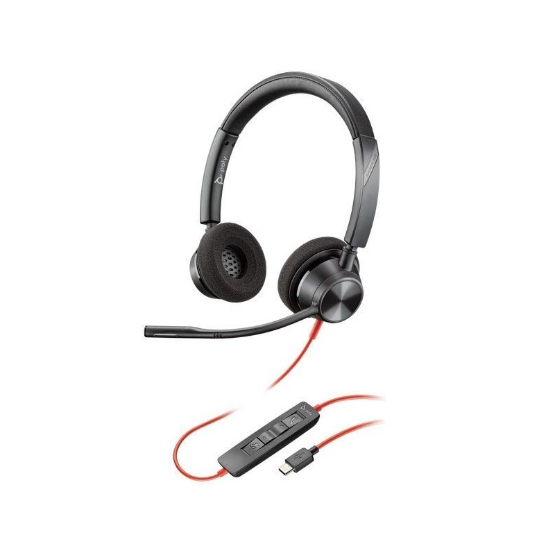 Auriculares+micro POLY Blackwire 3320 Usb-A(213934-01)