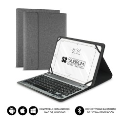 Funda+Teclado SUBBLIM 10.1in BT Gris (SUB-KT2-BT0002)