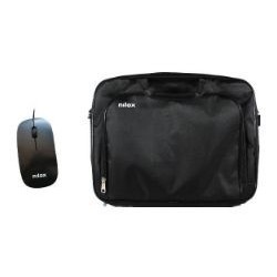 Maletín+Ratón NILOX Essential 15.6in Negro (NXMOS4156BK)