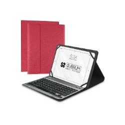 Funda+Teclado SUBBLIM 10.1in-10.8in Roja (SUB-KT2-BT0003)