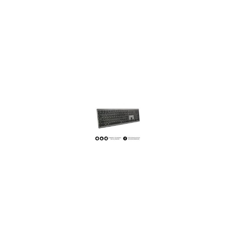 Teclado SUBBLIM Pure Extended Bluetooth Gris (2PUE201)