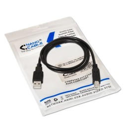 Nanocable USB-A/M a USB-B/M 3m Negro (10.01.0104-BK)