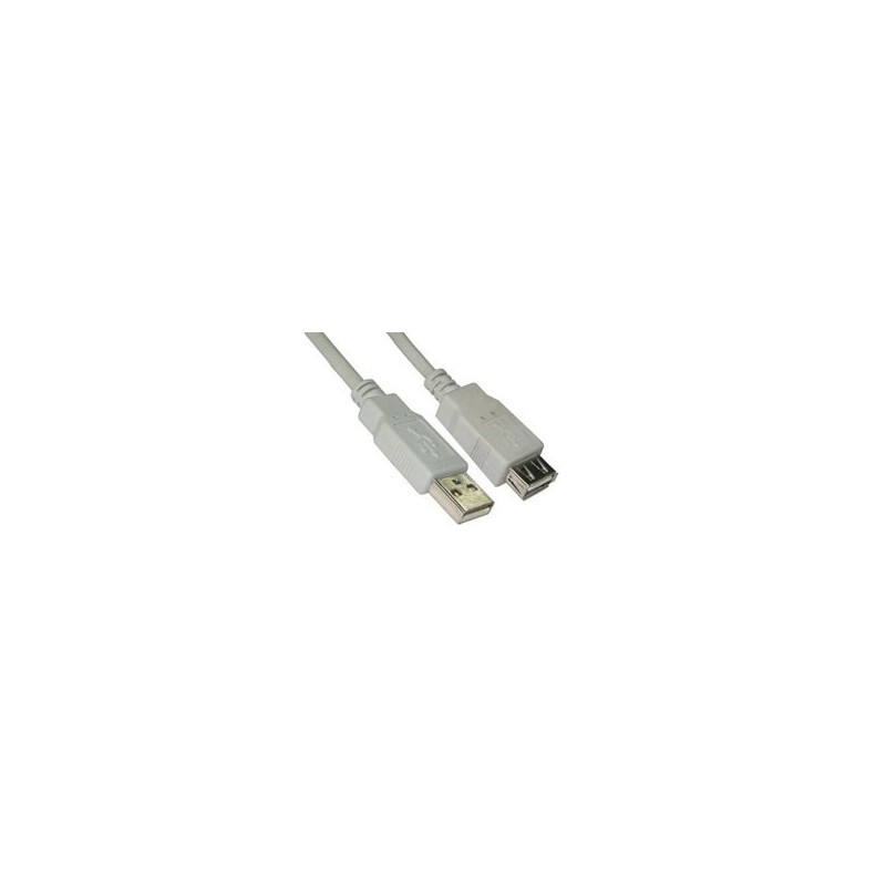 Nanocable USB-A/M a USB-A/H 10m Negro (10.01.0212)