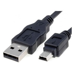 Nanocable USB-A/M a Mini USB-B/M 1m Negro (10.01.0401)