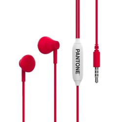 Auriculares PANTONE In-Ear 3.5mm Rojos (PT-WDE001R1)