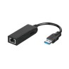 Adaptador de Red D-Link USB 3.0 a RJ45 Negro (DUB-1312)