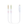 Adaptador Nanocable 3.5mm/H a 2x3.5mm/M (10.24.1203)