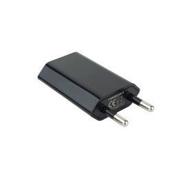 Cargador de Pared Nanocable 1xUSB-A Negro (10.10.2002)