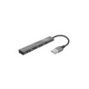 Hub Trust Halyx USB 2.0 a 4xUSB 2.0 Aluminio (23786)