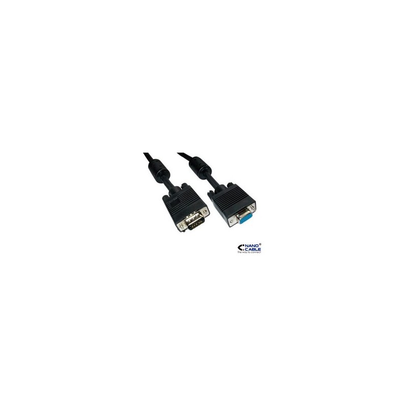Nanocable VGA/M a VGA/H 1.8m Negro (10.15.0202)
