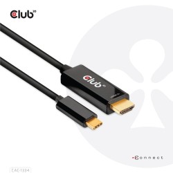 Cable Club 3D HDMI/M a USB-C/M 1.8m Negro (CAC-1334)
